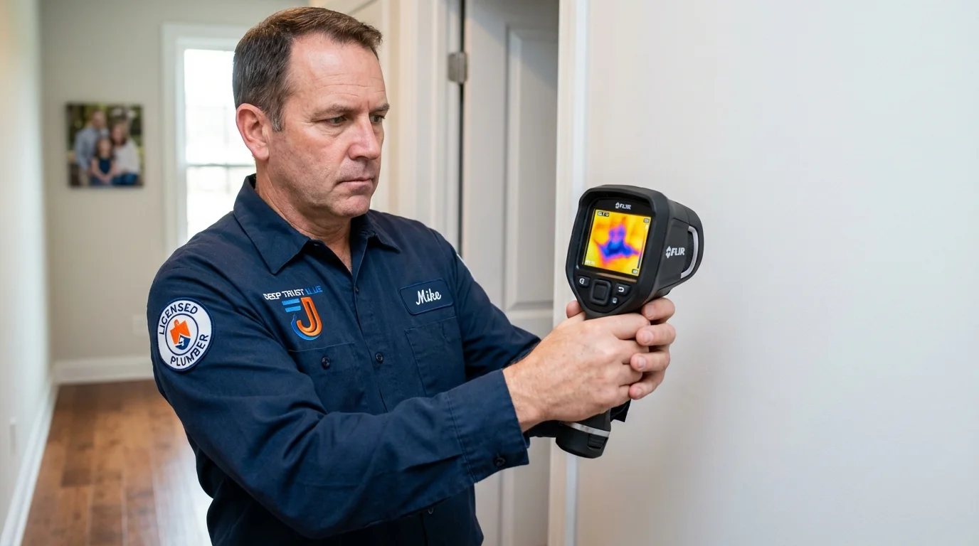Thermal imaging leak detection by Johns Plumbing LLC in Rockville